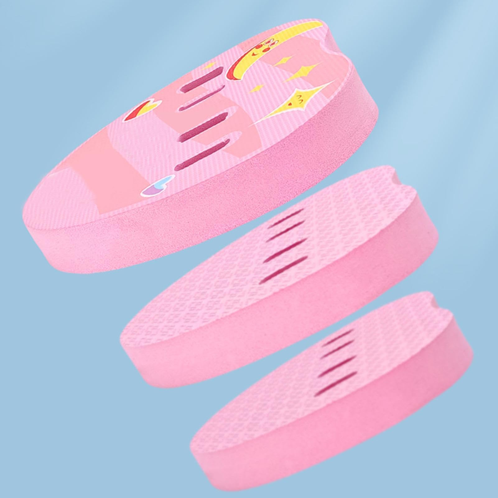 Flotador Espalda Infantil Cinturón Natación,Ergonómico EVA Dibujos Animados 3 Capas Ajustable,Cinturón Entrenamiento Piscina Flotador Espalda | para Piscinas Lagos Playas Y Acuáticas