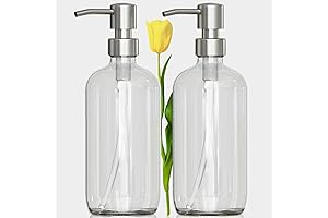 AmazerBath Glass Hand Soap Dispenser with Pump