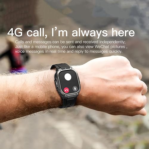 Miniatura 3 de 4G LTE - Reloj inteligente con GPS para hombres y mujeres, tarjeta SIM (respuestahacer llamadas), 2 GB+16 GB, rastreador de actividad Android 8.1