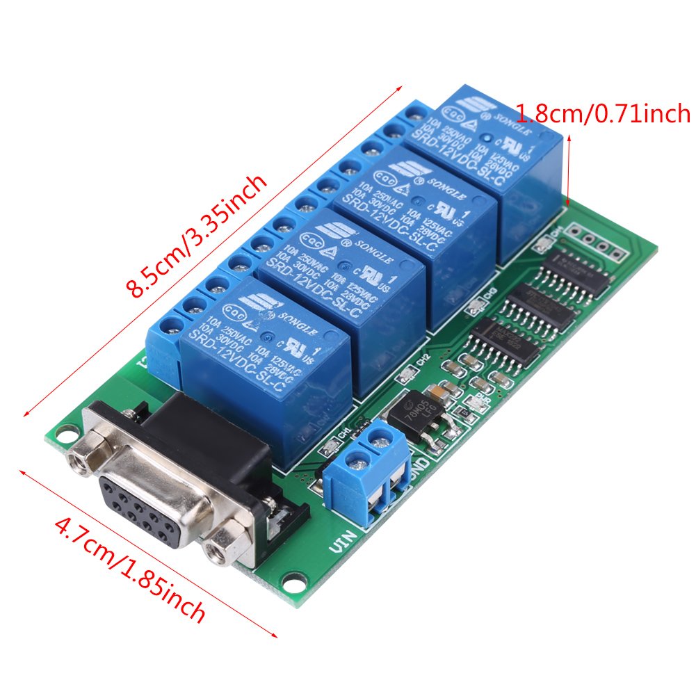 Startech 4-poort USB naar DB9 RS232 Seriële Adapter Hub – Industrieel DIN-rail en Wandmontage (ICUSB2324I