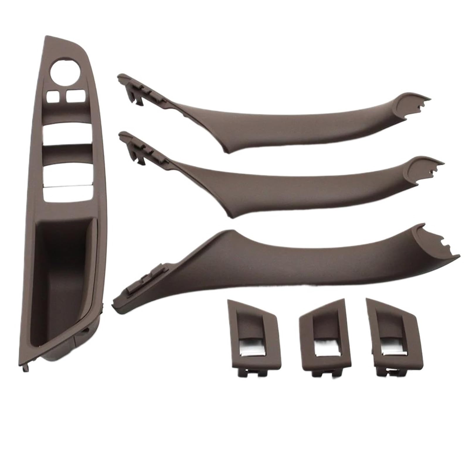 LVXVMOZEOK Interior Door Handle Armrest for 5 Series for F10 for F18 for 523 for 525 for 528 Left Drive LHD Car Interior Door Handle Pull 7PCS Set(Model A Moka)