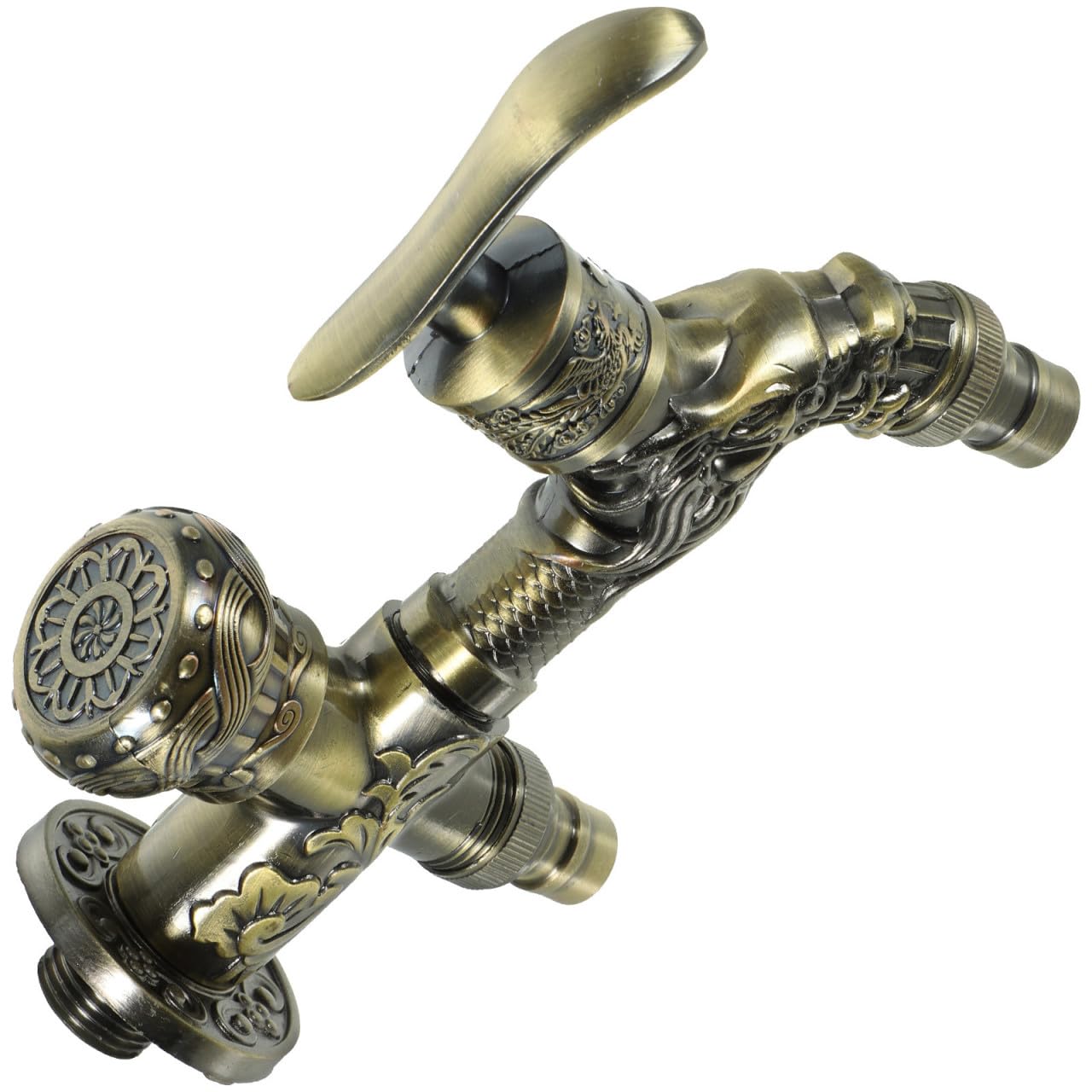 Robinet de machine à laver double évier vintage UKCOCO pour optimiser votre buanderie