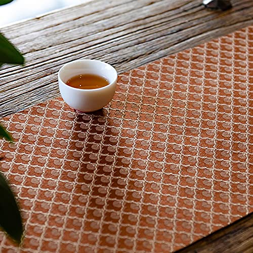 Caminos de Mesa Hogar y Cocina Geométrico Fringe Tabla Corredores Retro Macrame Mantel Corredor Retro Satén Tabla Corredor Tabla Larga Corredor Brocade Diseño Decoración de mesa, 5 colores Para Fiesta