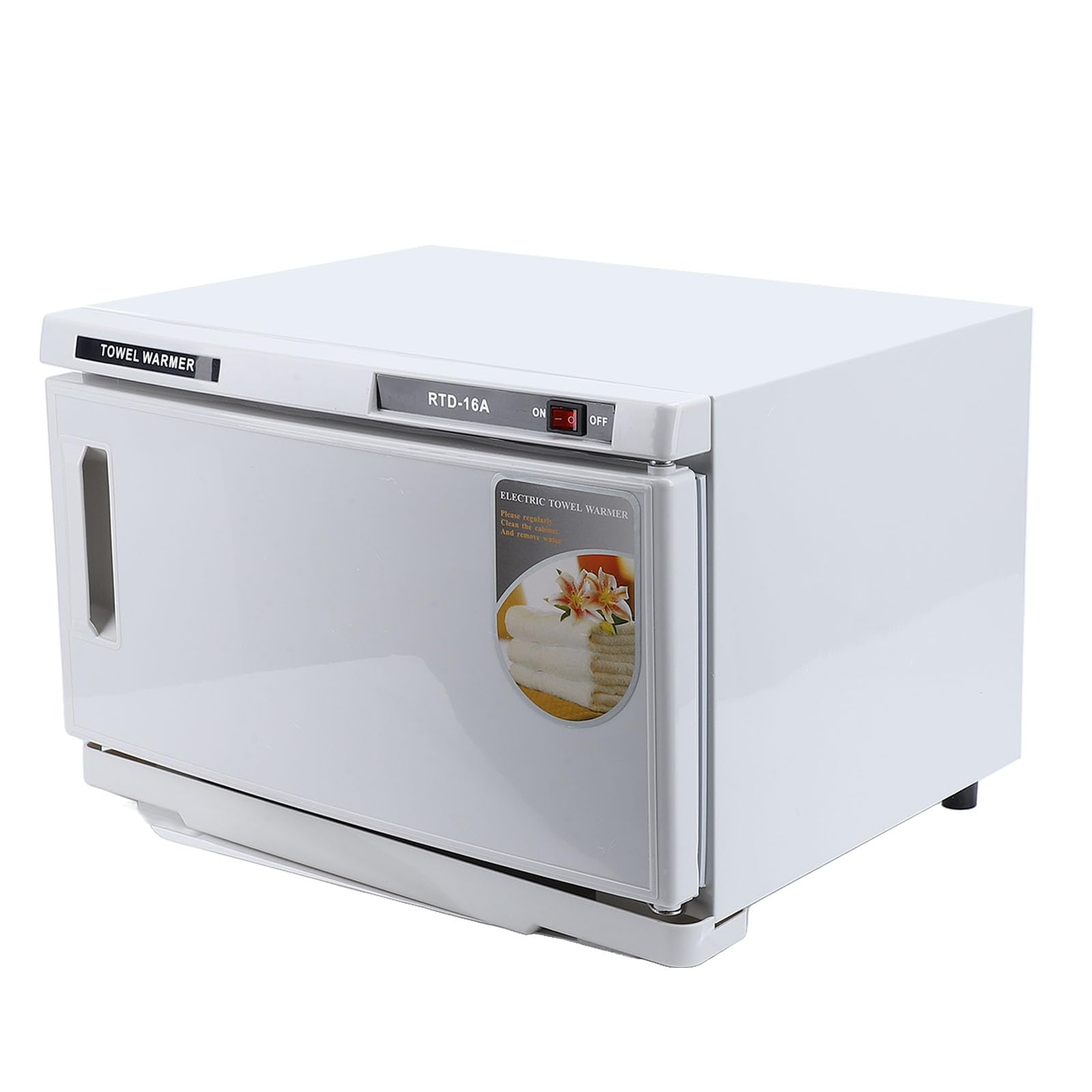 Pongnas Handtuchwärmer-Schrank, 16 L, Edelstahl-Handtuchheizung mit Breiter Wärmeverteilung für Zuhause, Spa, Salon, Badezimmer (220V EU-Stecker)
