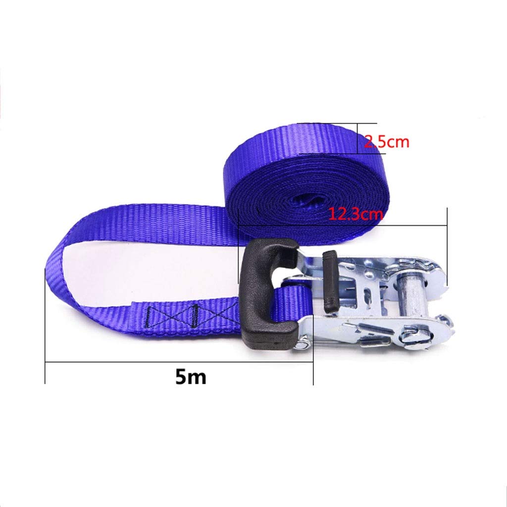 Cinghie di trasporto - 1 pollice larghezza 10 piedi Tiro sicuro,5 tonnellate 4 set carico for spostare elettrodomestici, attrezzature da giardino(5m)