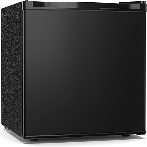 Antarctic Star Refrigerador compacto de 1.7 pies cúbicos con congelador, termostato ajustable, estante de vidrio extraíble, mini refrigerador de