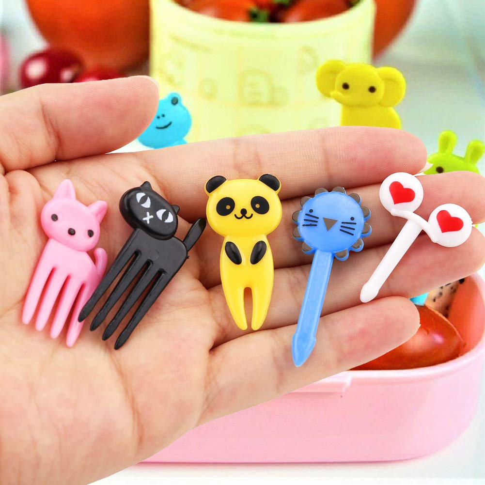 91 Forchette Da Frutta A Forma Di Animali - Stuzzicadenti Colorati Per Bambini, Dessert E Party - Foto 7
