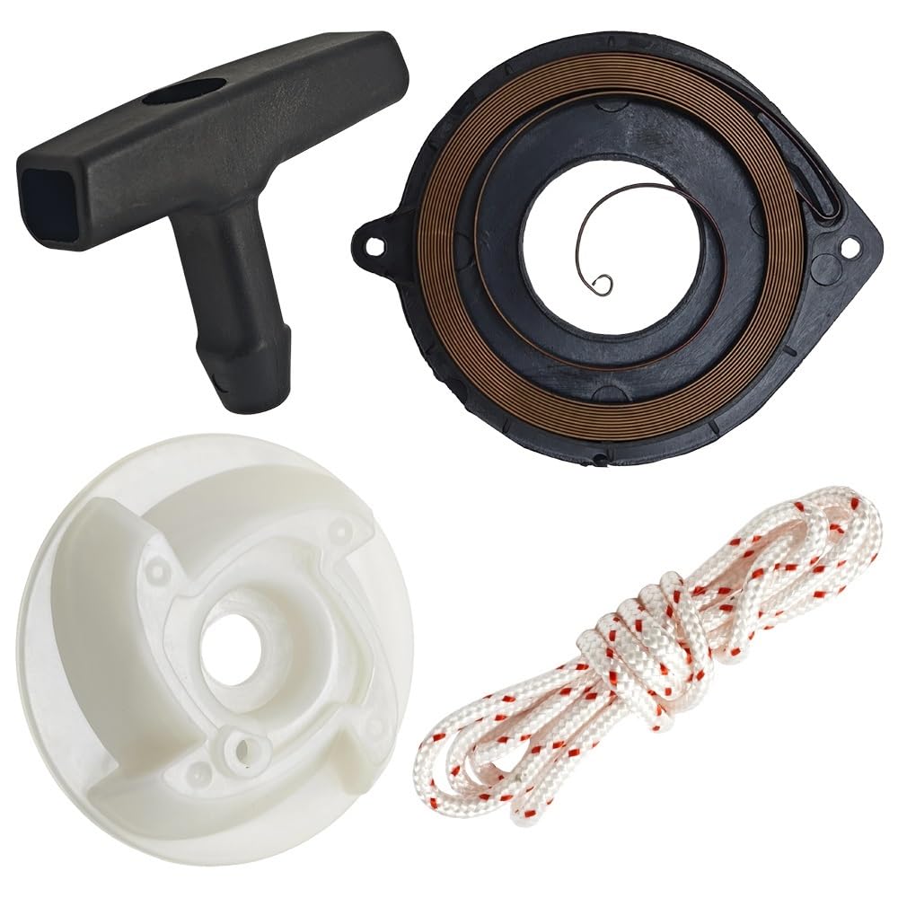 Kit de reparación de Cuerda de Resorte de polea de Arranque de Retroceso Apto for Piezas de Motosierra 461 460 455 450 445 OEM 537092501