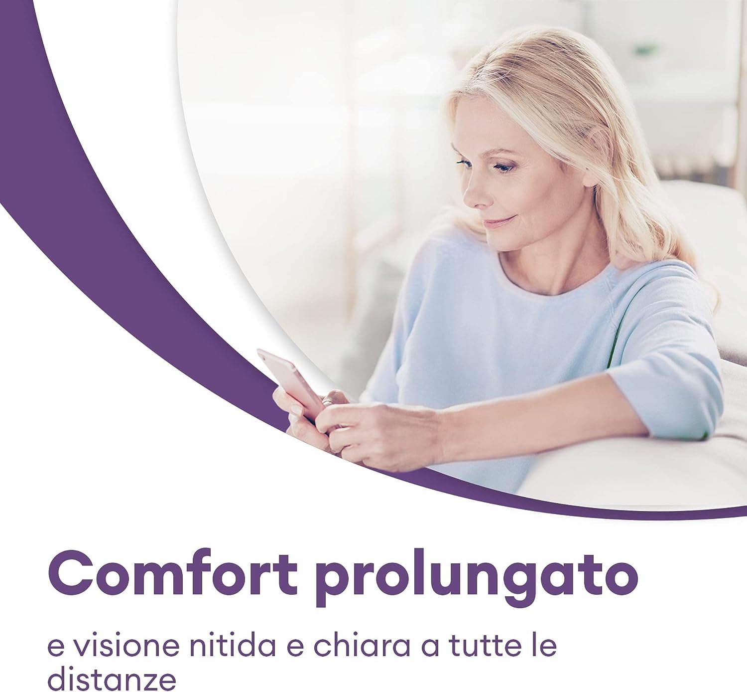 Air Optix Plus HydraGlyde Multifocal Lenti a Contatto Mensili, 6 Lenti, BC 8.6 mm, DIA 14.2 mm, ADD MED, -0.25 Diopt