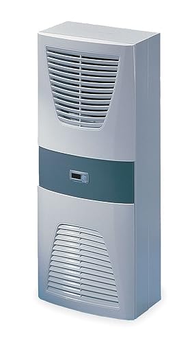 Rittal 3304.510, Blue e unidad de refrigeración montada en la pared, 3,753.36 BTUhr, 115V, 5060Hz, 37.4 pulgadas de alto x 15.7 pulgadas de ancho x