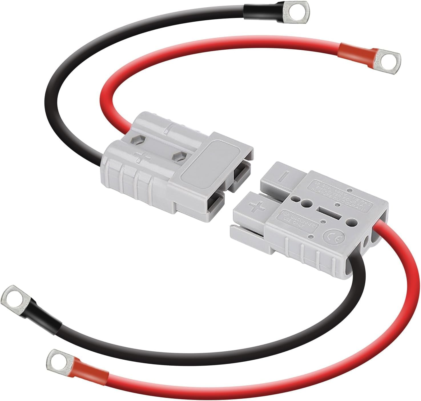 OLEIO~Anderson Connector SB50 Amp Tinned Copper High-Temperature Capacity, 10 AWG Silicone Flexible Wire, 6 Sq mm Cu Lugs M/F Set, 20+40 Cm Length, for Batteries, UPS, Inverters-image-33