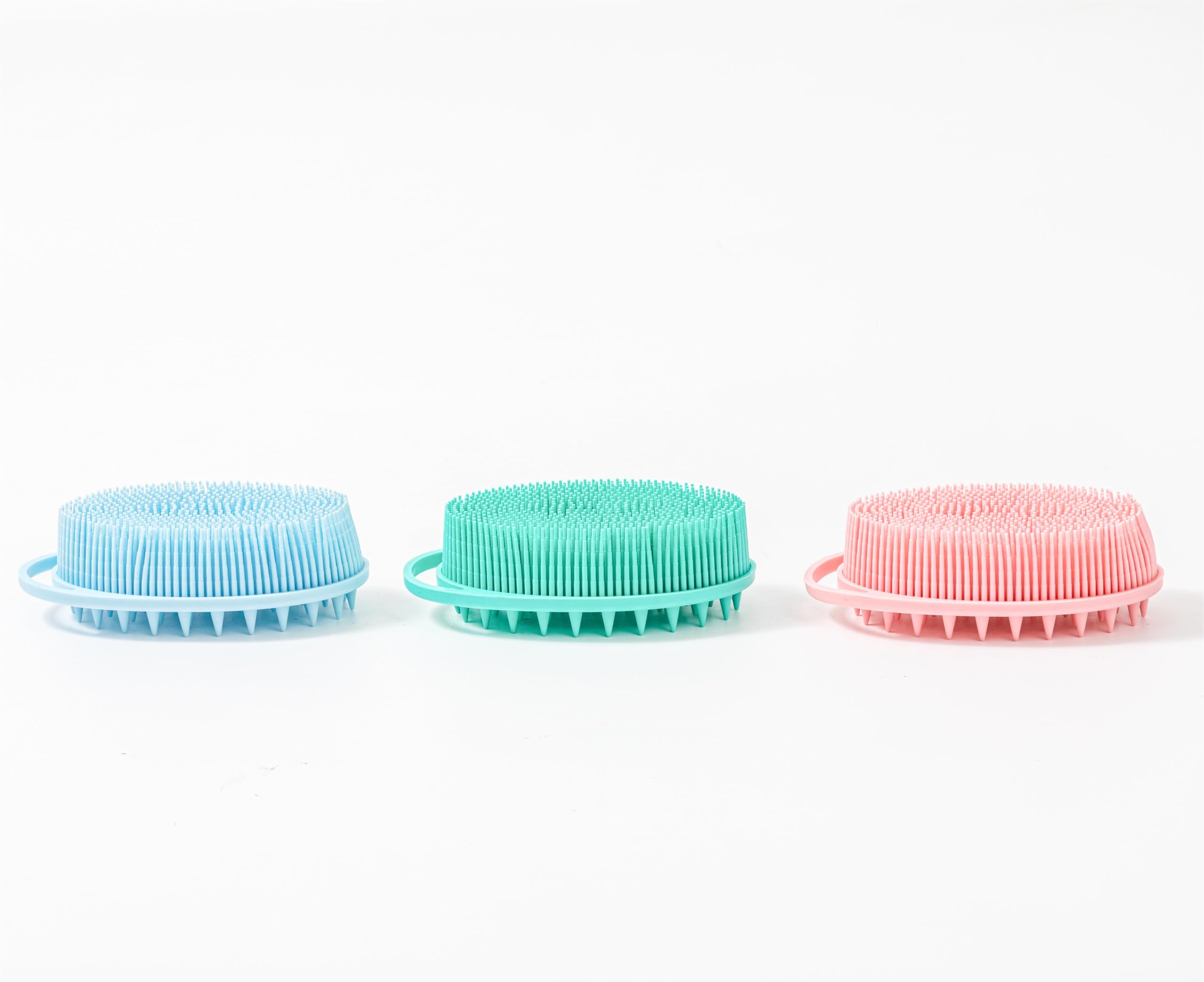 Premium Sensory Brush for Kids or Autism,Soft Silicone Body Scrubber,2 in 1 Sensory Room Occupational Therapy Brushes,Silicone Loofah,Pet Shower Brush Bath Brush Shampoo Brush - Image 2