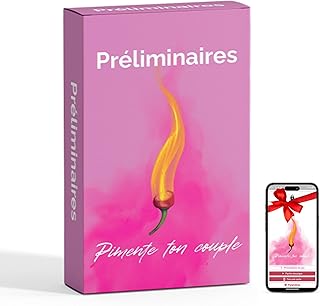 Pimente ton couple – Jeu de Cartes Couple Préliminaires - Sensualité & idées câlines - Jeu de société Adulte 2 Joueurs - Cadeau Original Anniversaire Mariage Femme Homme