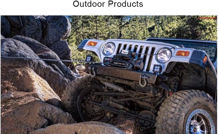 (Blue) Hawse Style Winch Fairlead, Car Hawse Winches Fairlead for Automotive Anchor Cables UTV 4000-6000 lb Winch,6 inch (152mm) Mount Smooth - Image 4