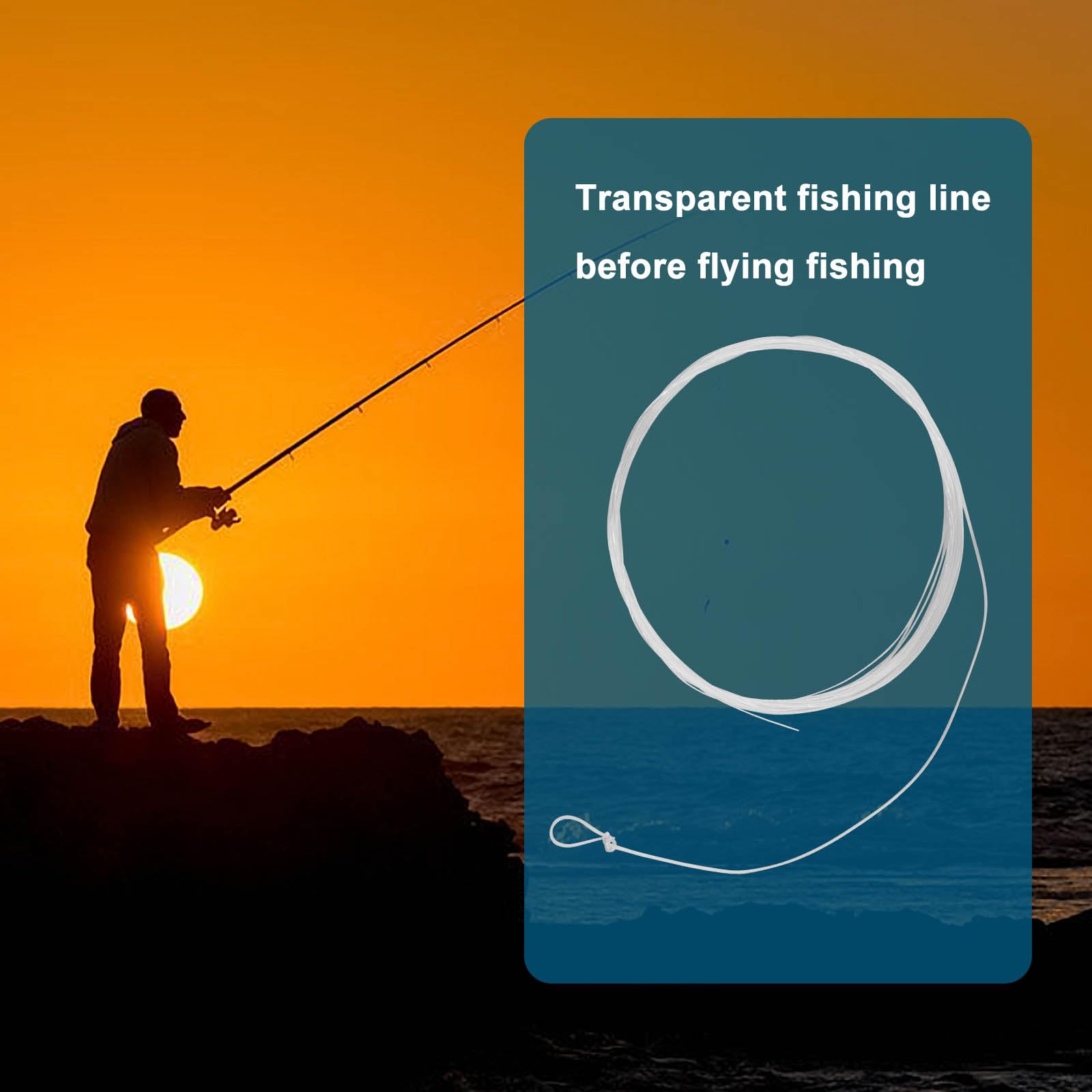 The Lord of the Tools Pack of 5 Fly Fishing Tapered Leader Fly Taper Line Leader Fly Fishing Line with Pre-tied Loop for Freshwater Fishing 5X 9FT - Image 2