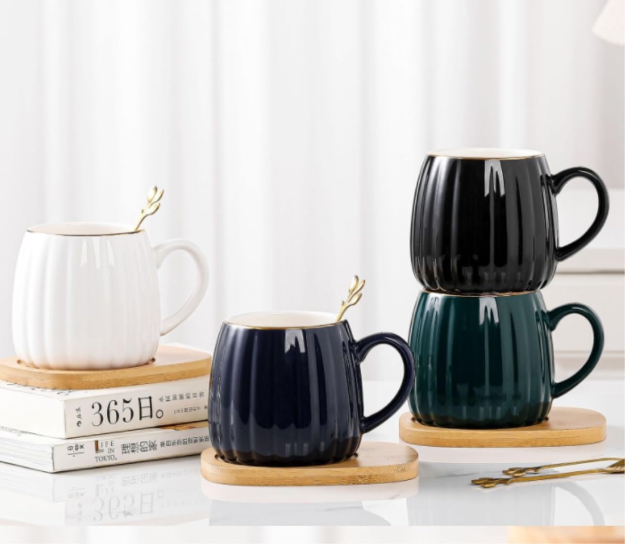 Tazas de Té Tazas Desayuno Tazas Taza De Café Taza De Té Divertida Taza De Cerámica De Café Taza De Té con Leche De Porcelana para La Oficina Y El Hogar Tazas De Café Tazas Tazas de Cafe (Color : B,