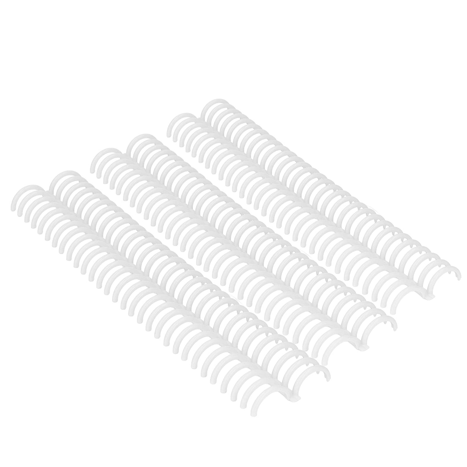 10 Pezzi Spine per Rilegatura a Pettine,22mm 30 Fori Pettine per Rilegatura in Plastica per Rilegatura a Fogli Sfusi 180 Fogli di Capacità per Libri di Cancelleria Ad Anello per Album di Diari