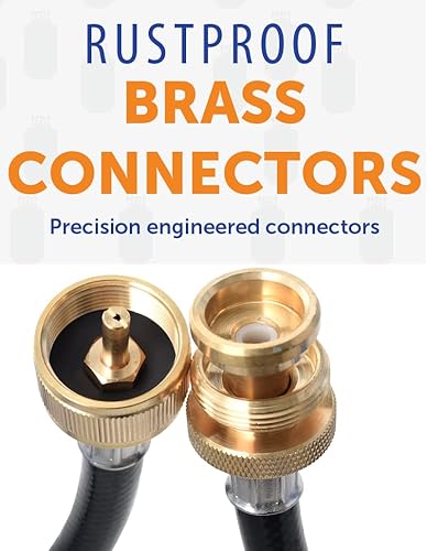 Miniatura 3 de Flame King Extensión de adaptador de manguera de propano de 8 pies para conectar electrodomésticos al suministro de propano de RV, cilindros de 1