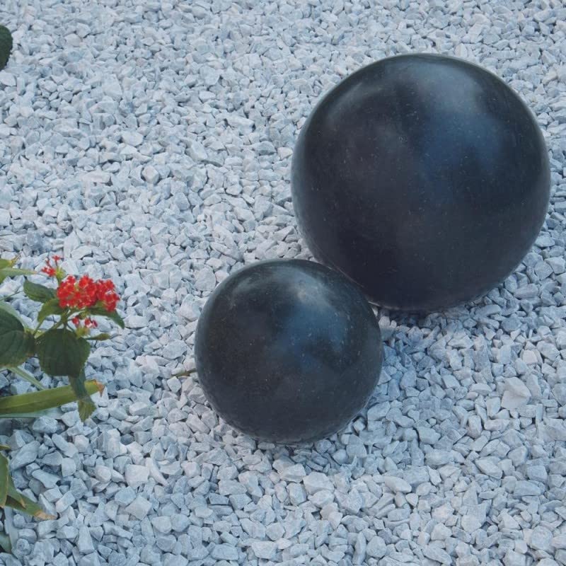 Boule déco Granit Ø 20 cm - Noir 20 cm