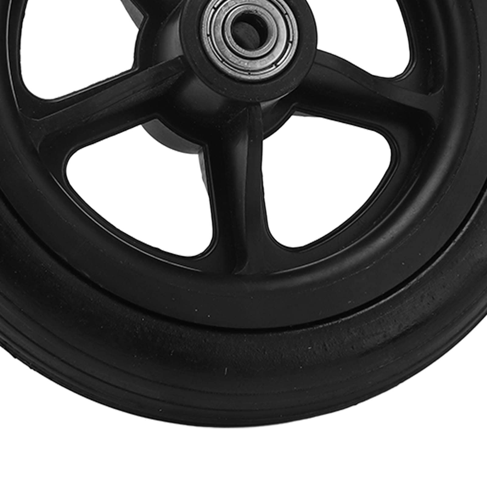 BestAlice Ruedas de Repuesto para Andador, Ruedas de 6 Pulgadas para Andador, Rueda Delantera para Silla de Ruedas Eléctrica, Rueda de Repuesto para Andador de bajo Ruido de PU para Carrito con Ruedas