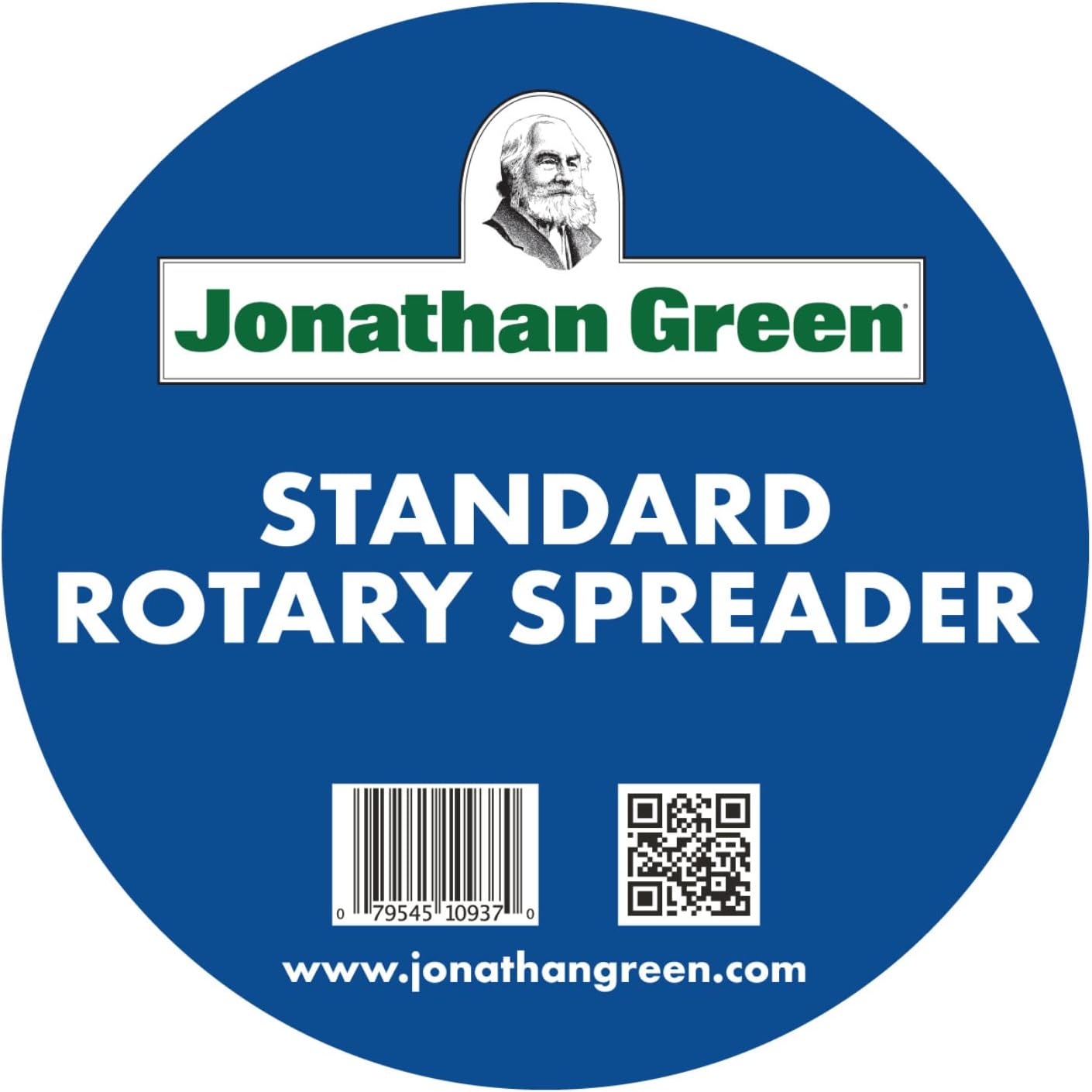 Jonathan Green (10937) New American Lawn Standard Rotary Broadcast Spreader - Push Lawn Spreader Covers Up to 10,000 Sq. Ft.