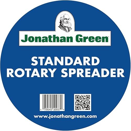 Miniatura 2 de Jonathan Green (10937) Nuevo esparcidor de transmisión rotativo estándar American Lawn - Esparcidor de césped de empuje cubre hasta 10,000 pies