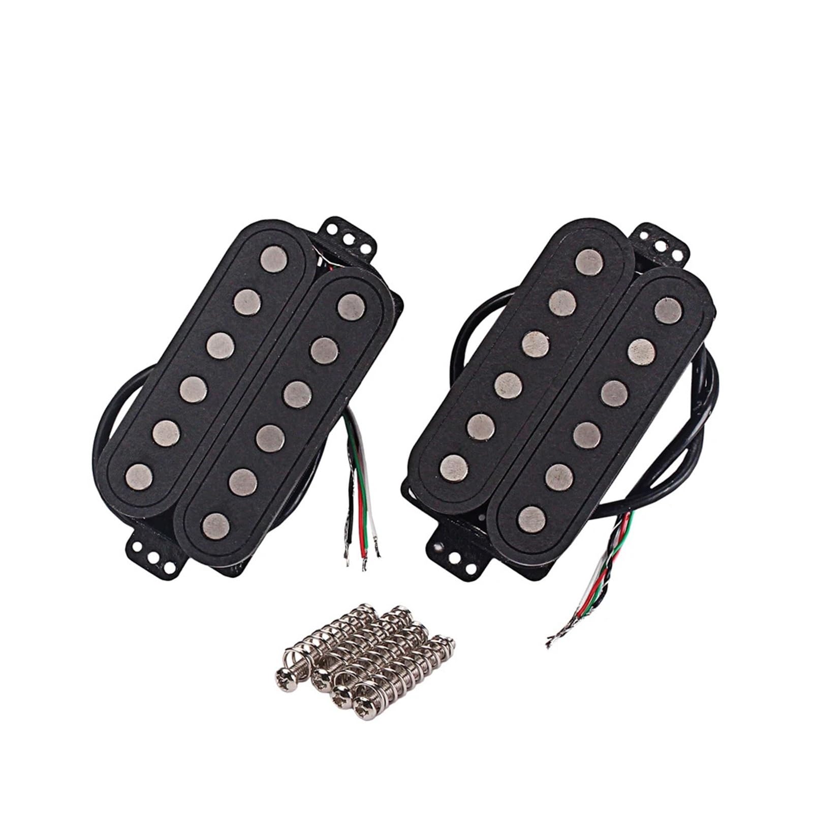 Juego de pastillas Humbucker fibra Alnico 5 imanes cuatro conductores cableados