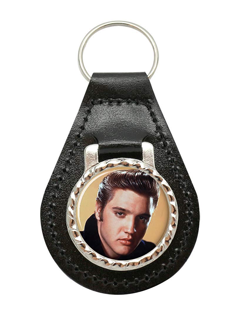 Giftshop UK Elvis Presley Leather Key Fob
