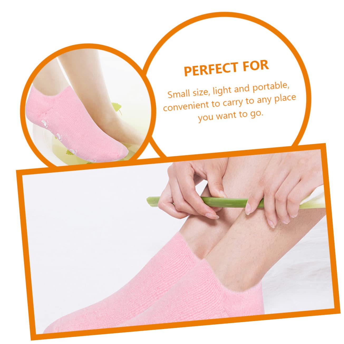 BESTYASH 3 Paia Socks Nutrienti per Spa Morbide e Antiscivolo per Trattamenti Idratanti Dei Talloni Screpolati