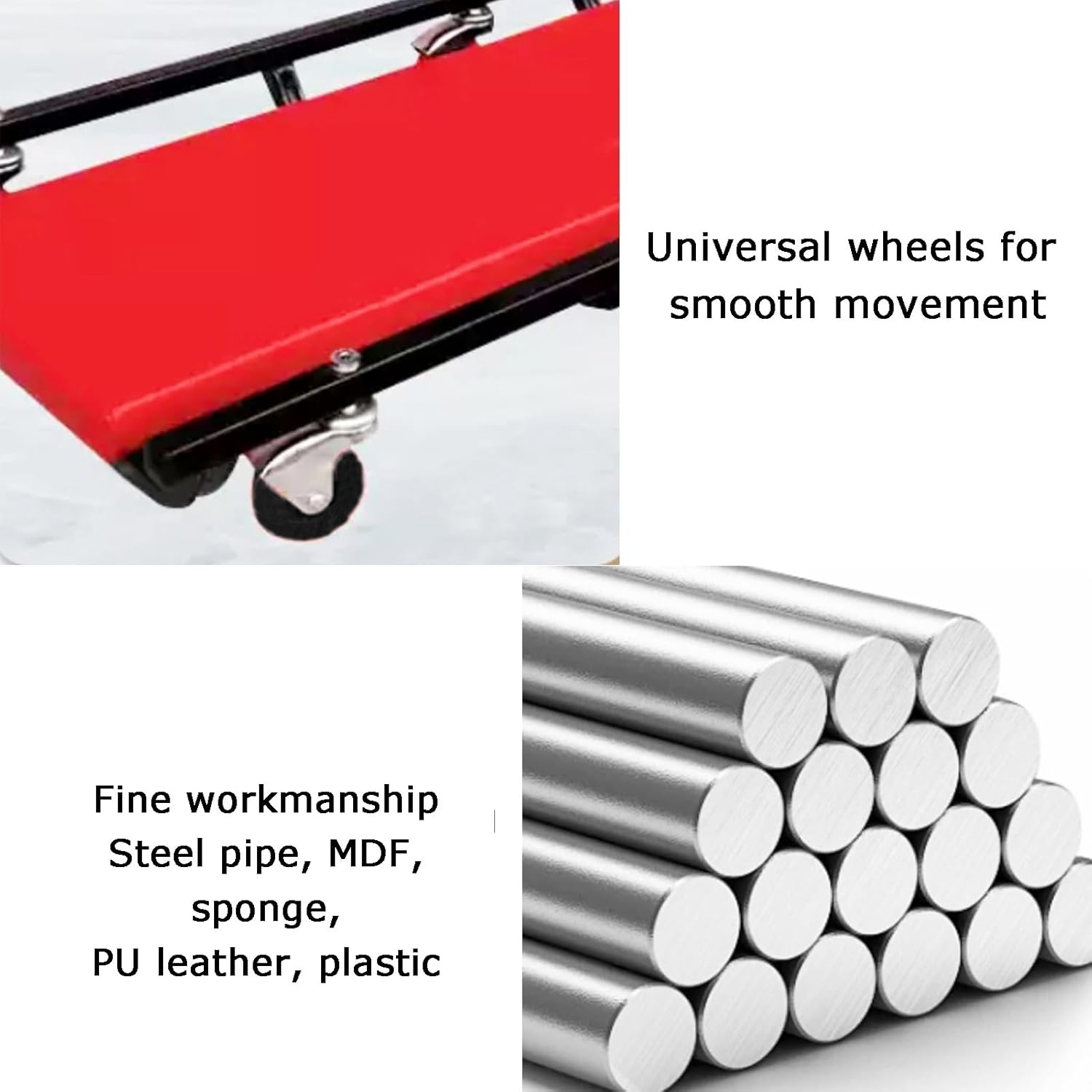 折りたたみ式ガレージクリーパー、移動が簡単な横たわるボードローリングシート、自動車修理工場のスペース利用率向上