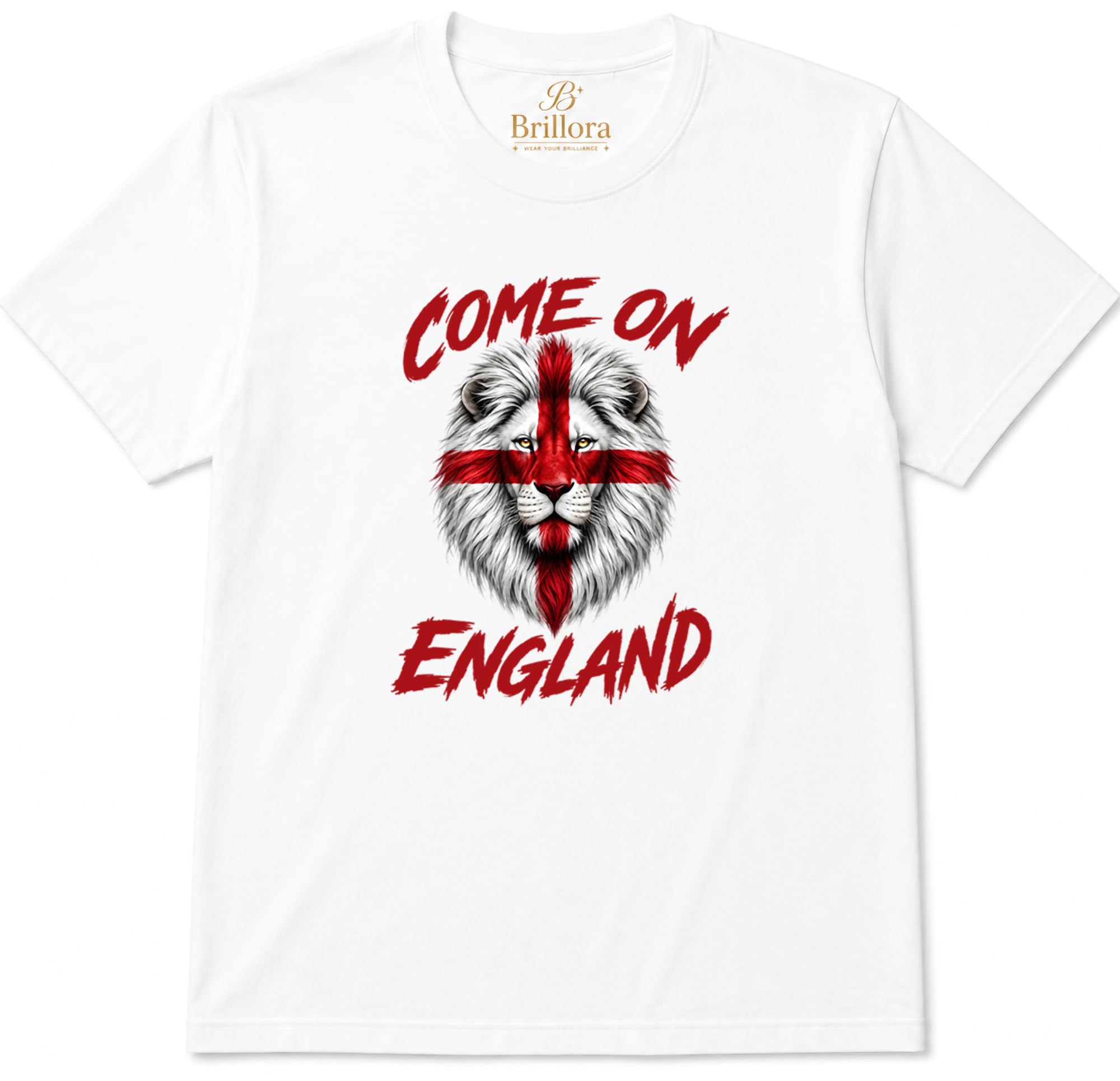 England 2026 T-Shirt - England Football Fan Shirt - Football Supporter Gift Tee Top White