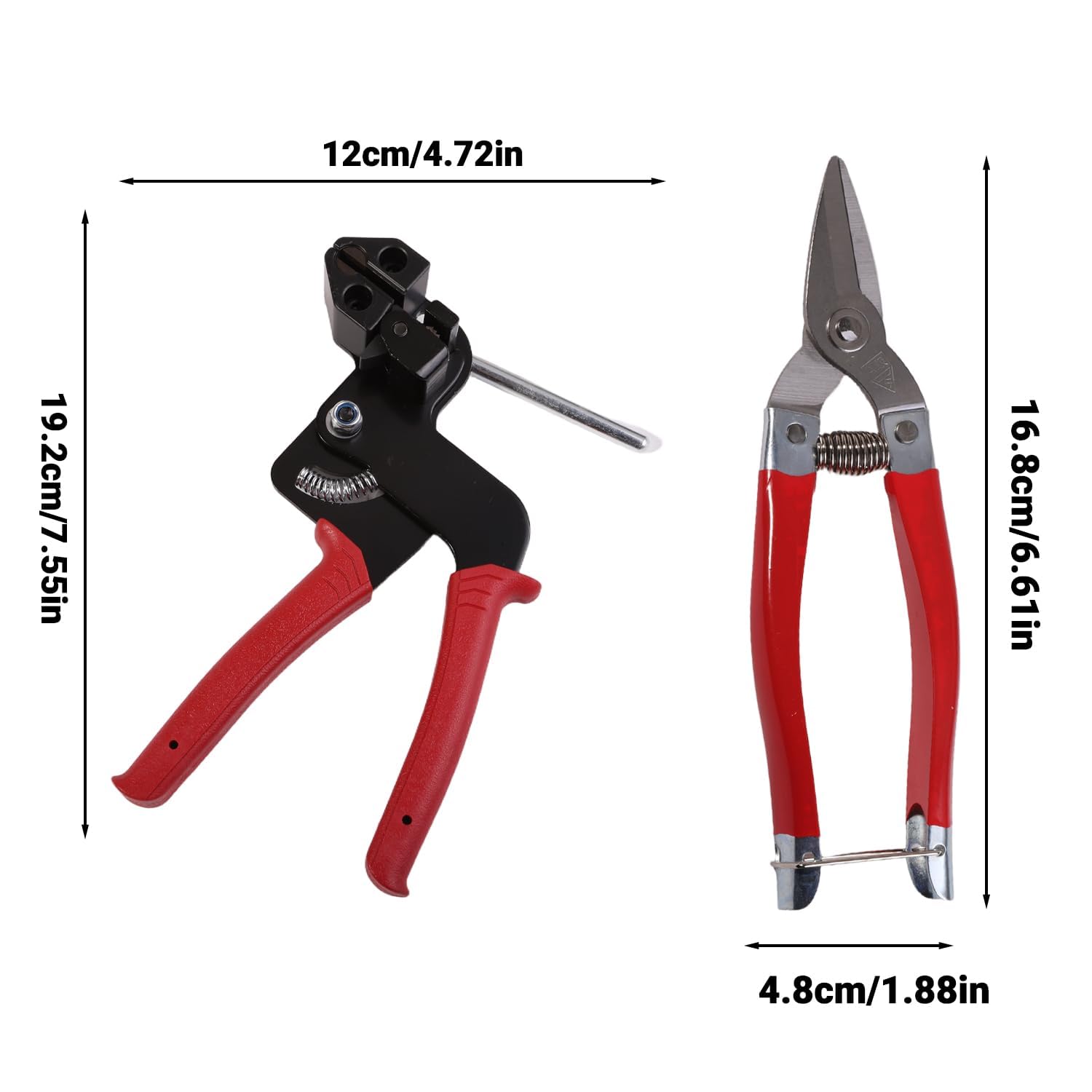 Kit di 150 fascette stringicavo in acciaio inossidabile resistente, con fascette in metallo, strumento di tensionamento autobloccante, con dispositivo di rimozione per recinzioni, tubi di