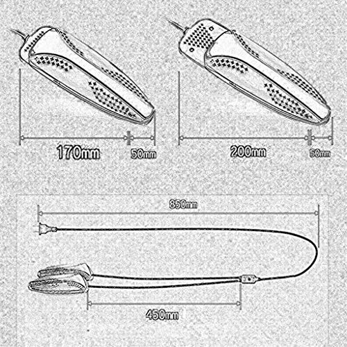 XJJZS Schuhe Trockner - Elektroschuhtrockner und Wärmer, tragbare verstellbare und Faltbarer Wäschetrockner for Stiefel Schuhe Socken - Image 3