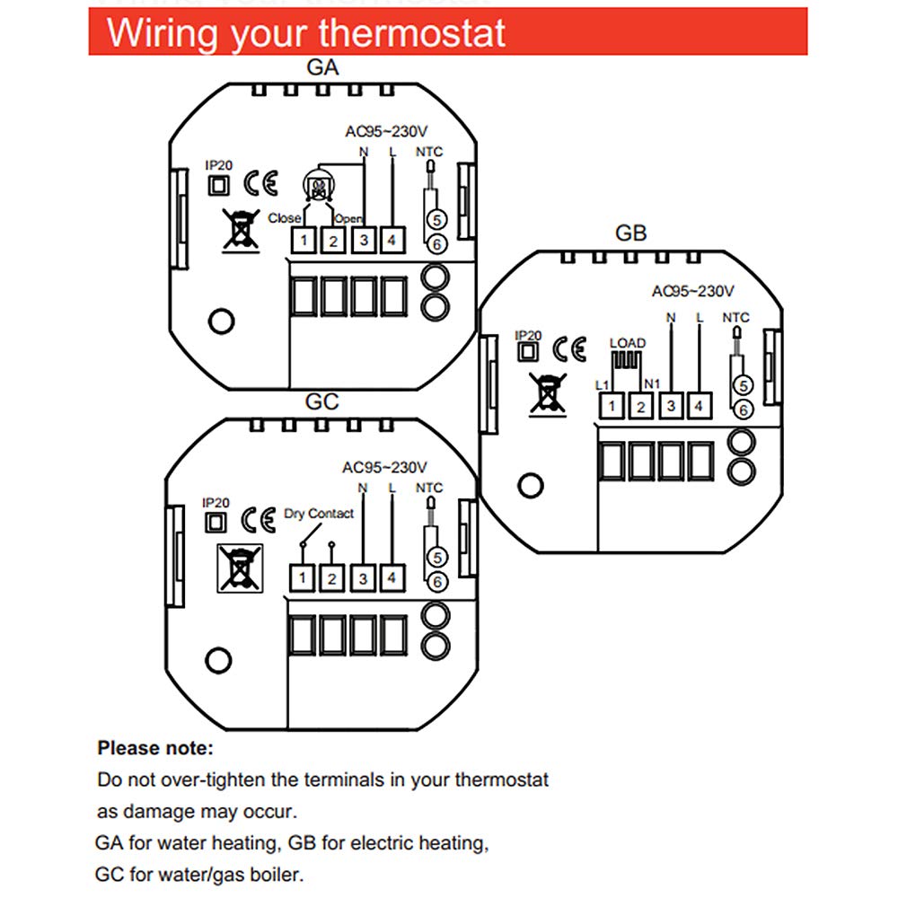 Decdeal Termostato WiFi para Caldera de Gas,Termostato programable Intellight, Compatible con App/Control por Voz, Compatible con Alexa/Google Home, 5A, GC-Blanco