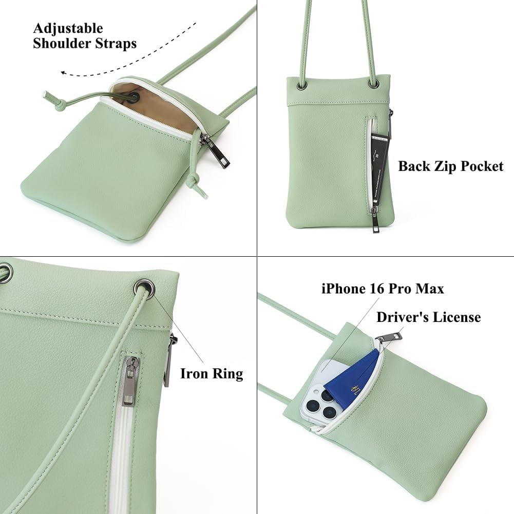 Small Crossbody Women Cell Phone Purse Wallet Bag With Shoulder Strap - Image 5