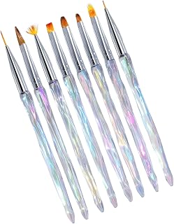 OATIPHO Juego De 8 Pinceles Para Manicura Pinceles Para Pintar Uñas Pinceles Para Manicura Pinceles Para Punteado De Uñas Kit De Suministros Para Manicura Pinceles Acrílicos Para