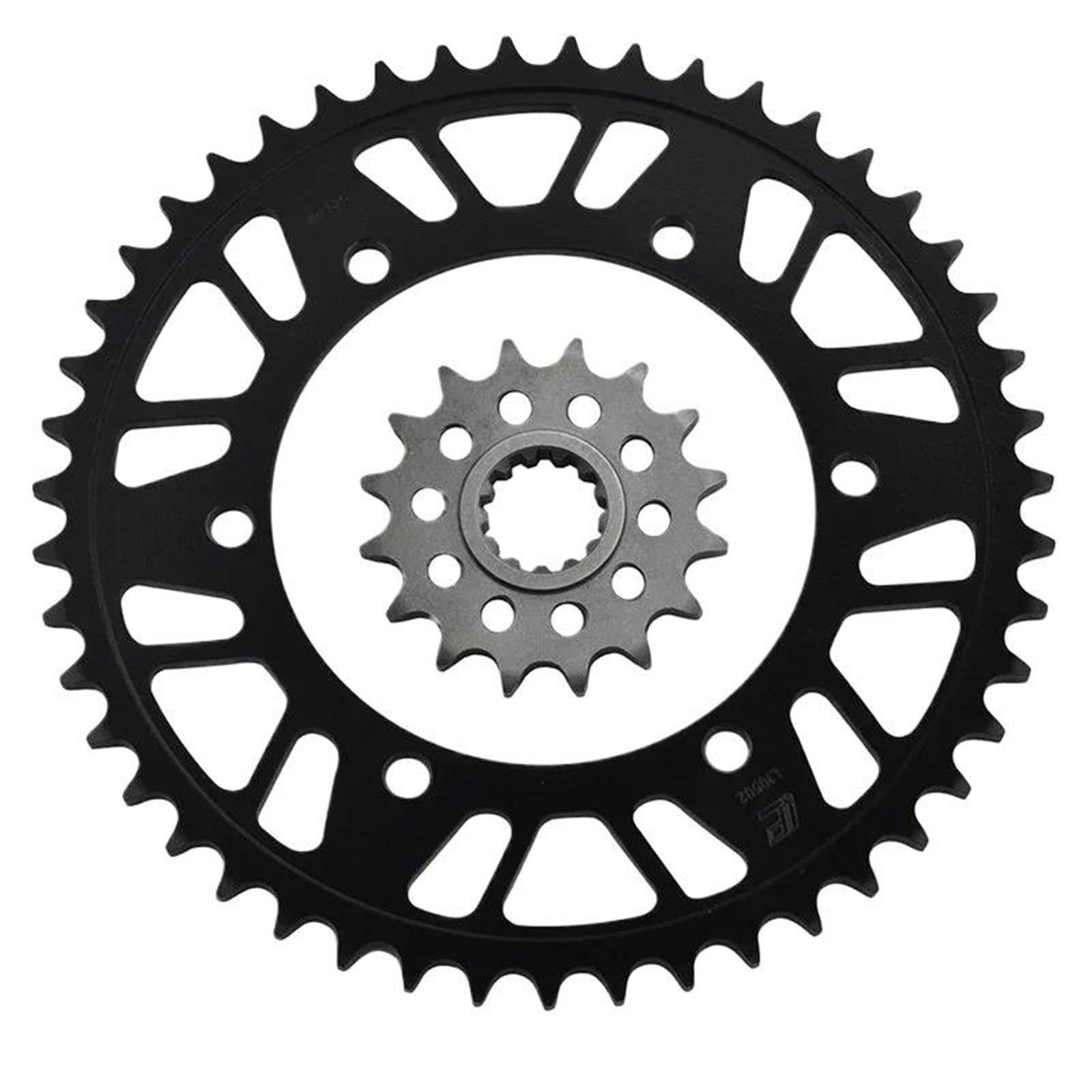 Moto Piñon Delantero， Para FZ8 N Do 39P Para FZ8 S SA 2010-2015 Piñón trasero delantero de motocicleta 525 CNC 16T 46T cadena retenedor placa，(16T 46T)