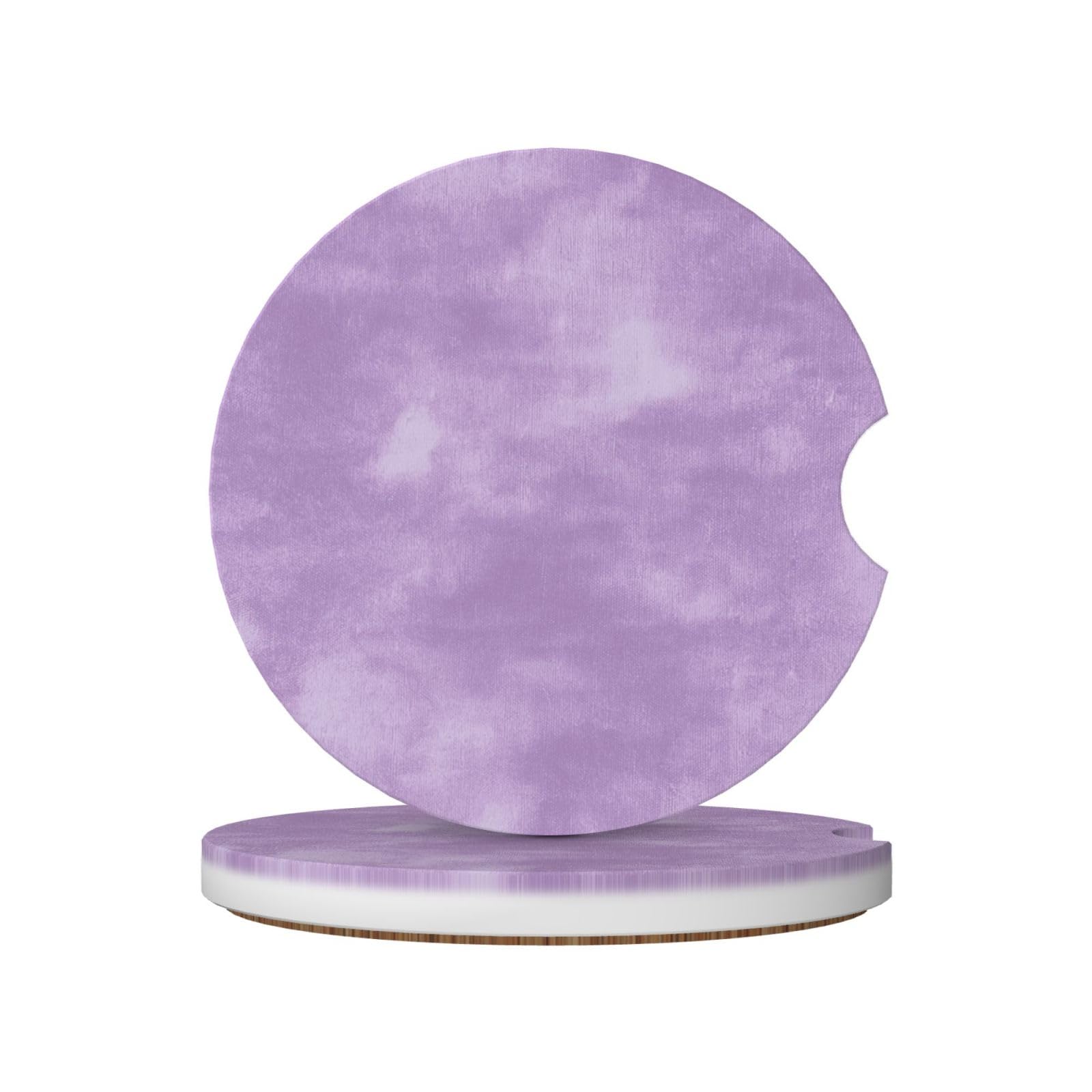 Simple Soft Velvet Texture Ceramic Coasters,2pcs
