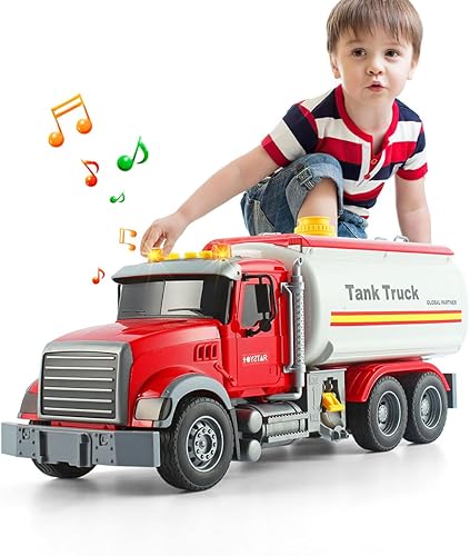 Miniatura 7 de Camión cisterna de rescate de lucha contra incendios para niños, almacenamiento de agua, función de pulverización de agua, luces y sonidos, regalo
