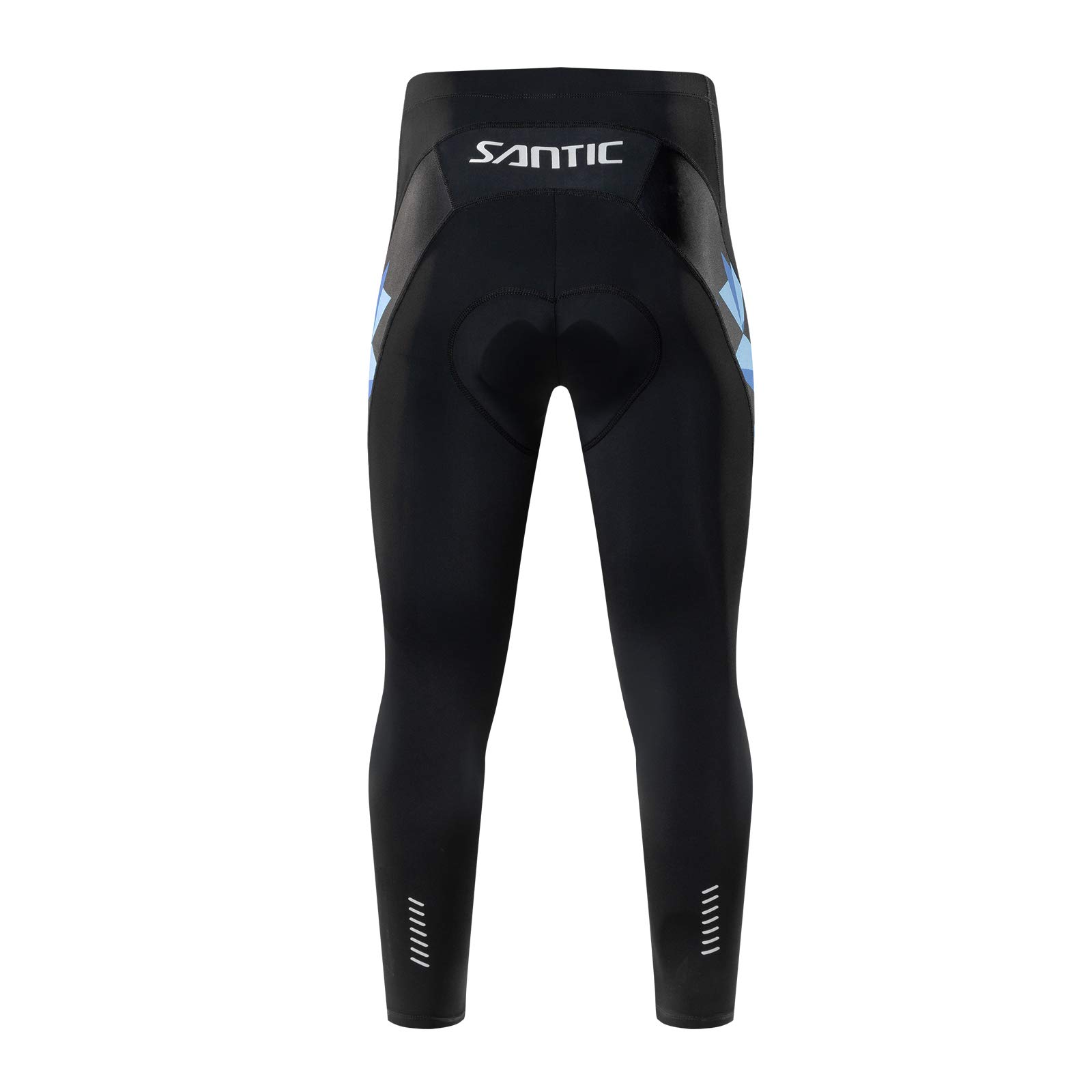 Santic Pantalon de Cyclisme Long rembourré pour Homme avec Rembourrage de l'assise