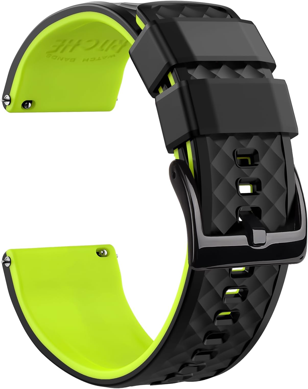 20mm Silicone Watch Bands Compatible with Verizon GizmoWatch Quick Release Rubber Watch Bands for Men