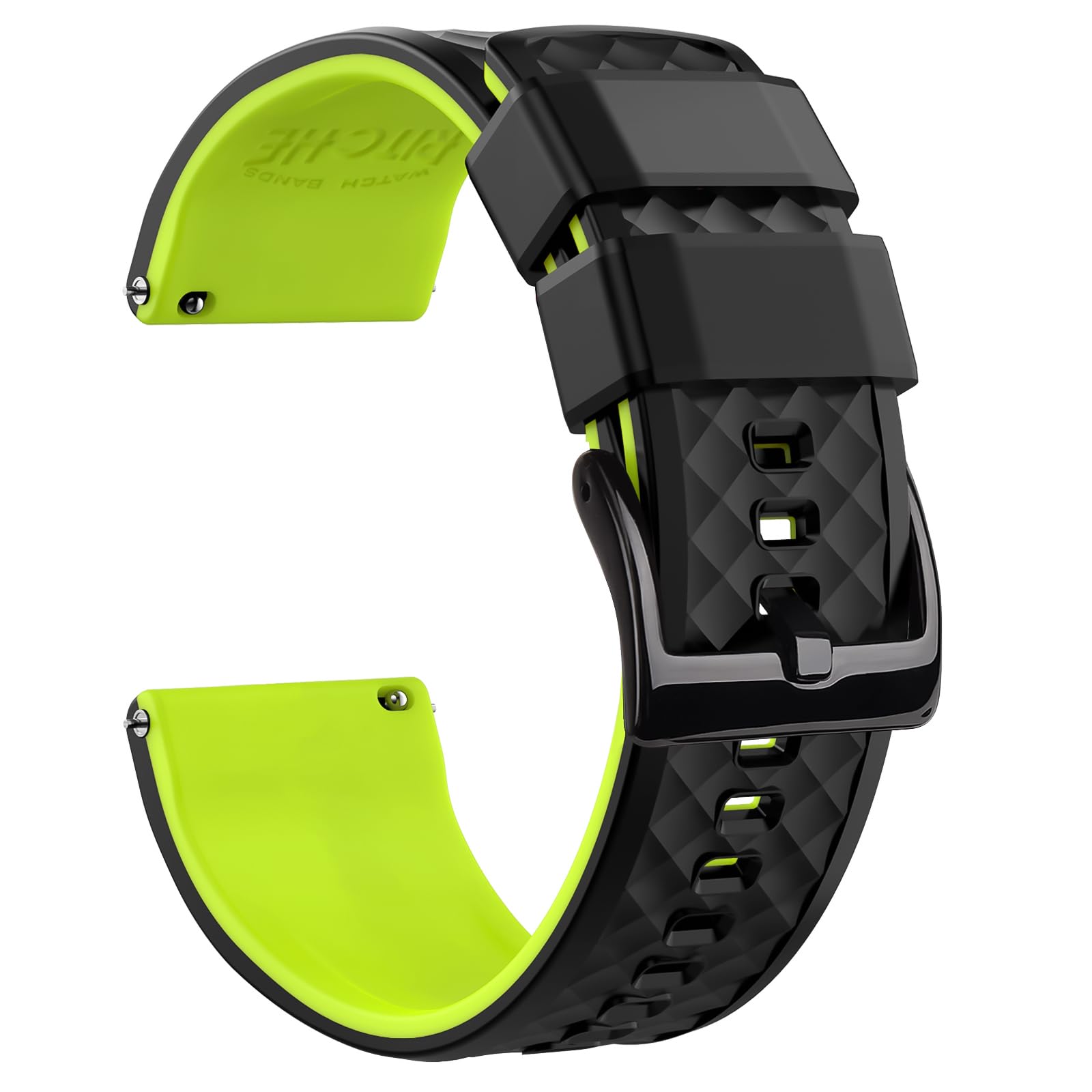 20mm Silicone Watch Bands Compatible with Verizon GizmoWatch Quick Release Rubber Watch Bands for Men