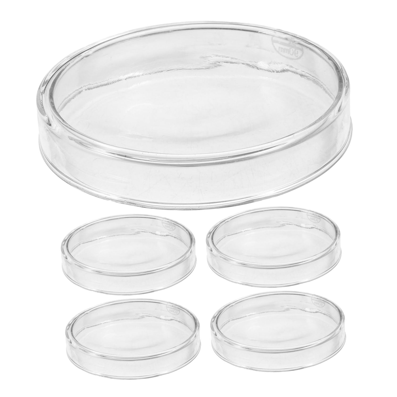 5 Placas De Petri Para Experimentos Científicos Placa De Laboratorio Transparente