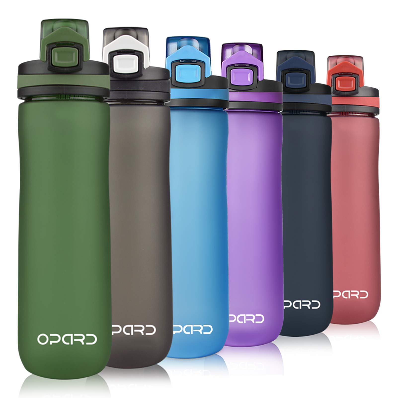 Opard Trinkflasche Kinder Auslaufsicher 0,6L/0.9L, 0,7L/1L (mit strohhalm), Sport Trinkflasche Schule, Gym, Fitnesss, Fahrrad - Wasserflasche 600ml mit deckel, Inbegriffenes Filter, BPA-Frei
