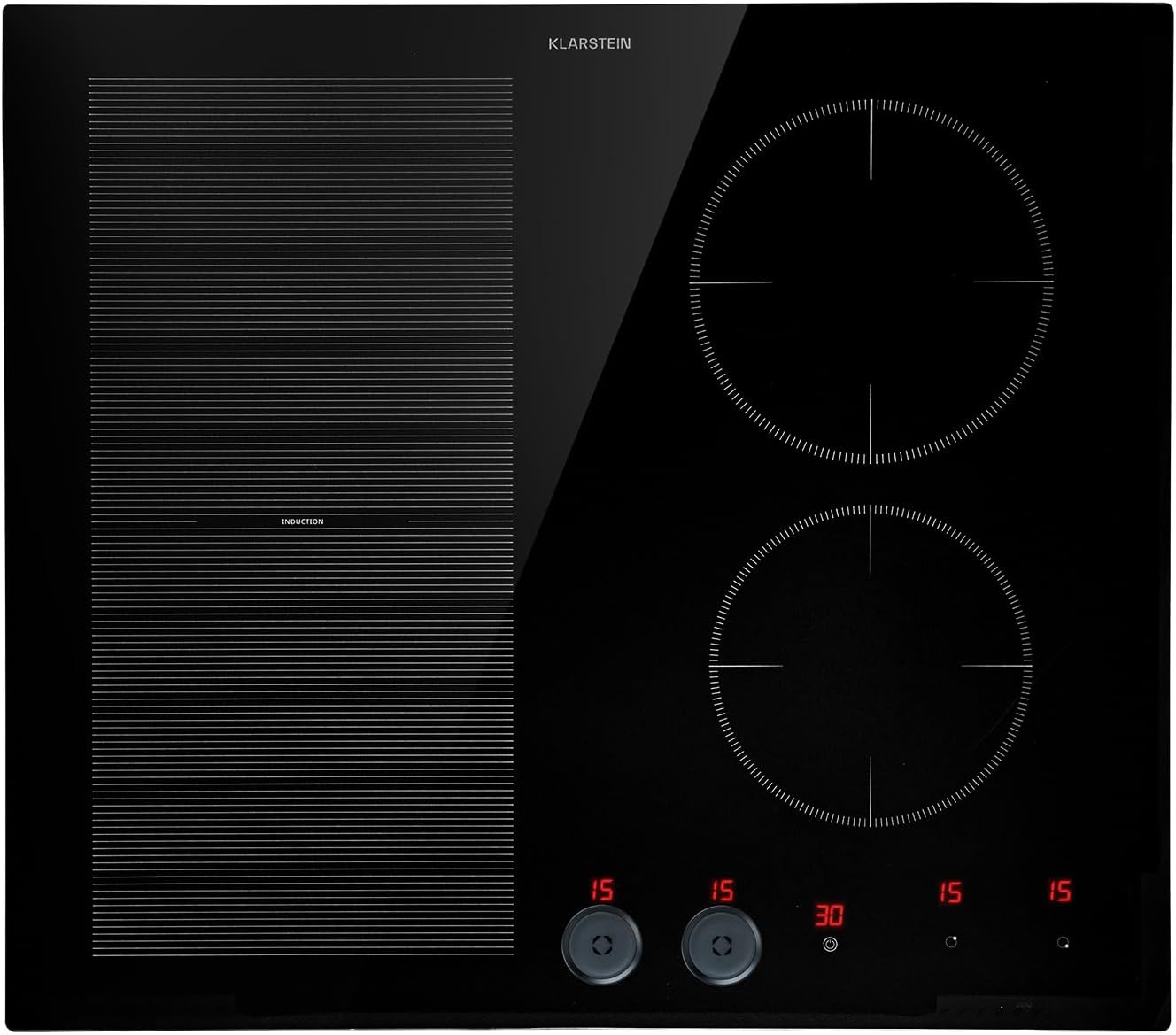 Klarstein Piastra Induzione, Piano Cottura Induzione, Fornello Elettrico con Controllo Smart Touch, Piano Cottura Induzione 4 Fuochi con Display Digitale, Funzione Timer e Blocco Bambini, 240v Klarstein Piastra Induzione, Piano Cottura Induzione, Fornello Elettrico con Controllo Smart Touch, Piano Cottura Induzione 4 Fuochi con Display Digitale, Funzione Timer e Blocco Bambini, 240v
