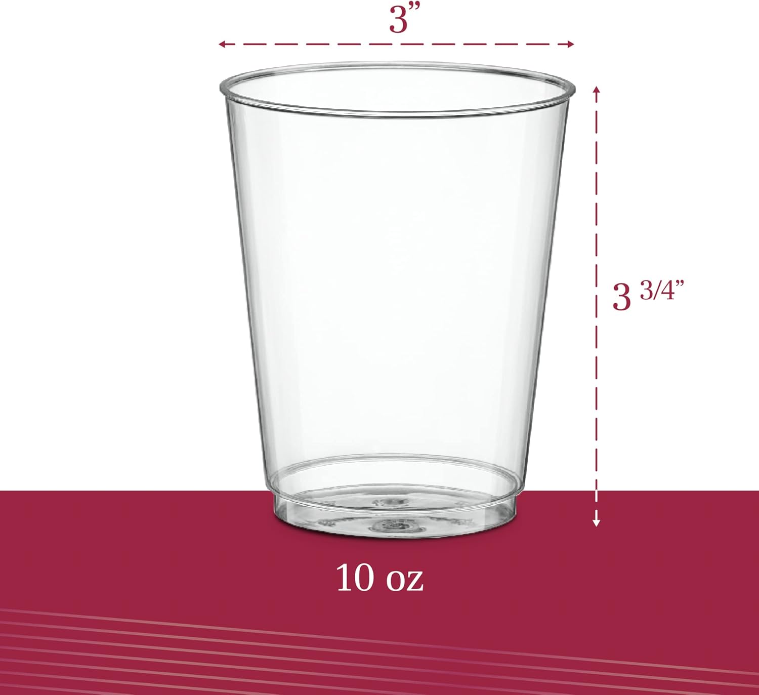 PLASTICPRO Disposable Plastic Tumblers (Clear, 50) - Image 5