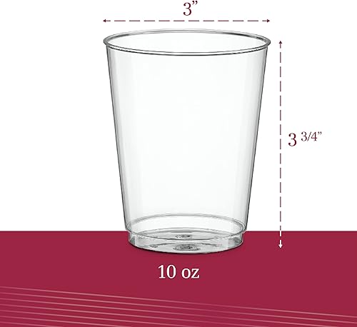 Vista 5 de PLASTICPRO Vasos de plástico desechables (transparente, 50)