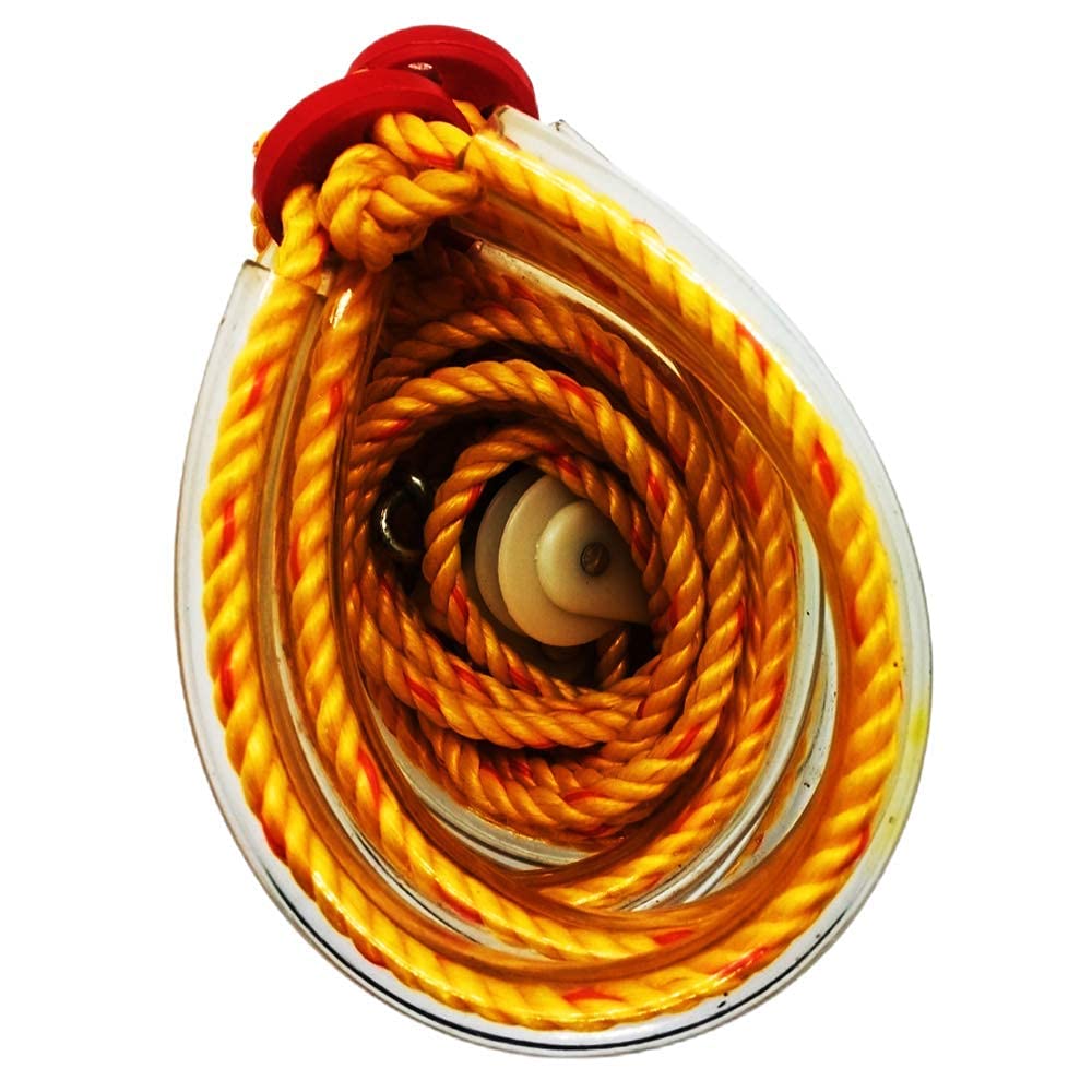 Natural Nylon Yoga Pocket Gym Rope for Men and Women (Yellow)