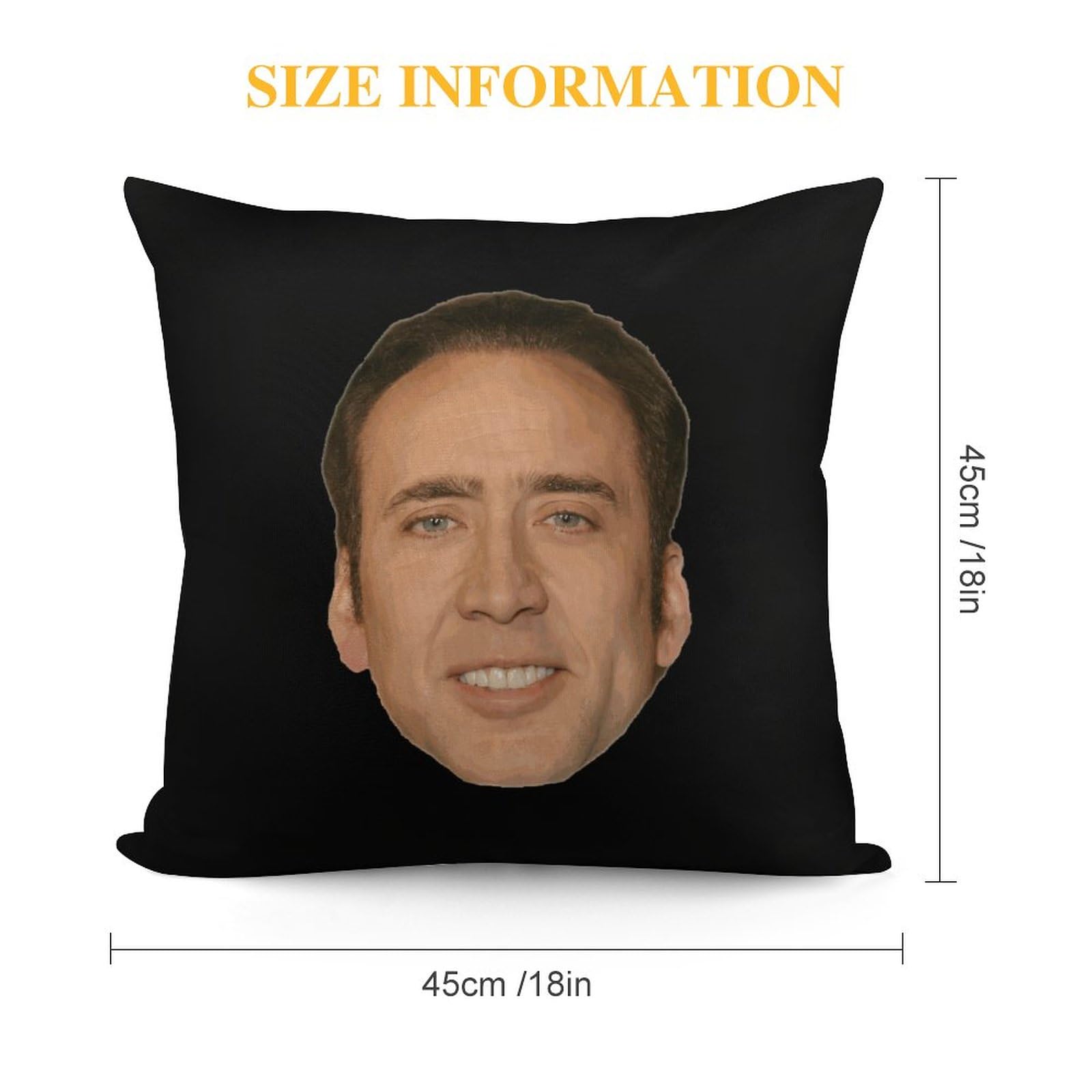 Amazon.co.jp: 枕カバー ニコラス・ケイジ Nicolas Cage クッション