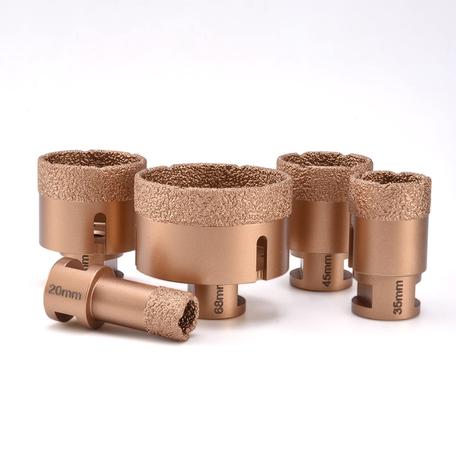 1pc 6mm-68mm Punte Da Trapano Diamantate A Secco Vuoto Brasato Trapano Sega A Tazza Taglio Per Porcellana Granito Piastrelle di Vetro Ceramica Marmo Sega A Tazza Strumento,55 mm